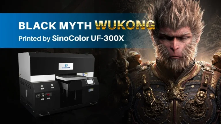 Black Myth WuKong printed by SinoColor UF-300X Plus A3 UV Flatbed Printer