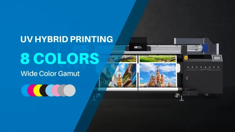 SinoColor HUV-2000S Series 8 Colors UV Hybrid Printer