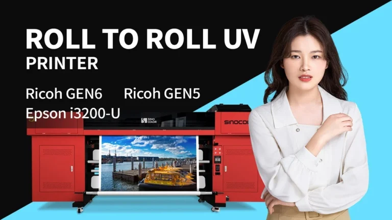 SinoColor Multi- Heads Roll to Roll UV Printer (Epson i3200-U & Ricoh GEN5 & GEN6)